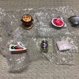 Sur La Table Christmas Ornaments, Set of 7, Assorted